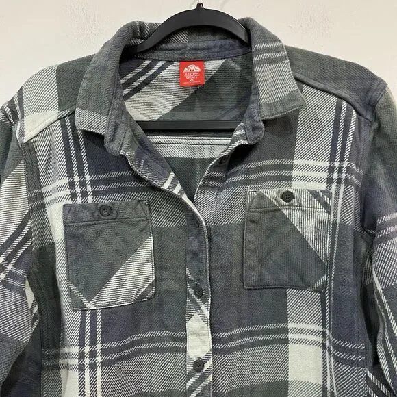 Eastern Mountain Sports Women’s Thick Flannel Shirt Shacket Outdoor XL Cotton - Picture 4 of 6